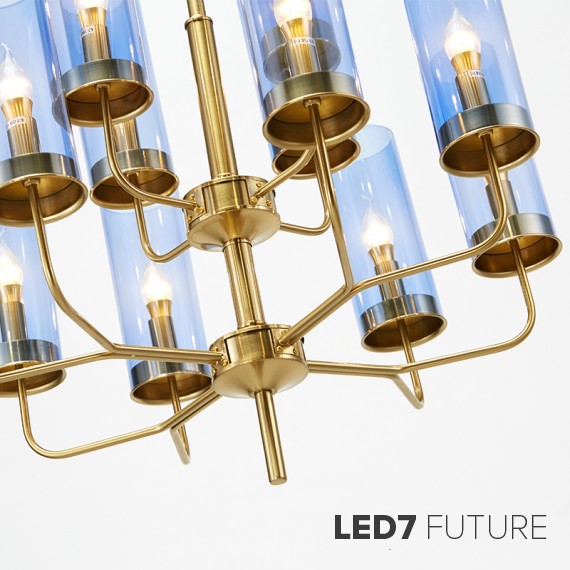 Loft Industry Modern - Rainbow Chandelier